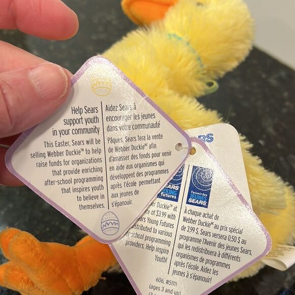 Sears Webber Duckie- yellow. Size 7” - Picture 7 of 8